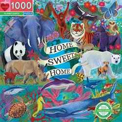 Puslespil 1000 brikker - Planeten Jorden - Home Sweet Home fra eeBoo