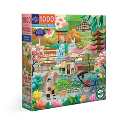 Puslespil 1000 brikker - Seasons in Kyoto fra eeBoo