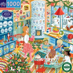 Puslespil 1000 brikker - Swedish Holiday Kitchen fra eeBoo
