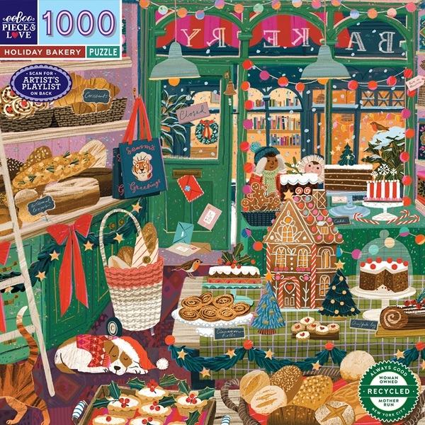 Puslespil 1000 brikker - Holiday Bakery fra eeBoo
