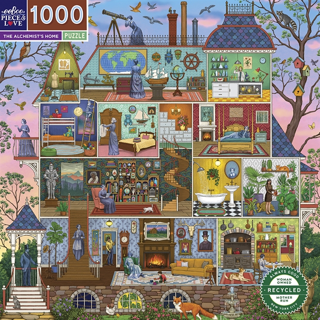 Puslespil 1000 brikker - The Alchemist\'s Home fra eeBoo