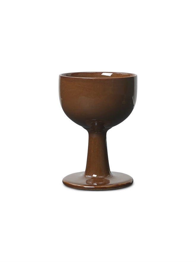 Floccula vinglas brun fra Ferm Living