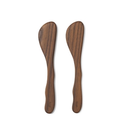 Cairn Butter Knives - Sæt af 2 - smørknive brun træ fra Ferm Living
