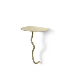 Curvature Wall Table messing - vægbord - sengebord fra Ferm Living