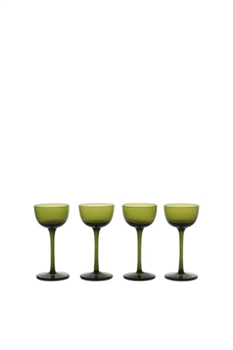 Host Liqueur Glasses moss green - Sæt of 4 fra Ferm Living