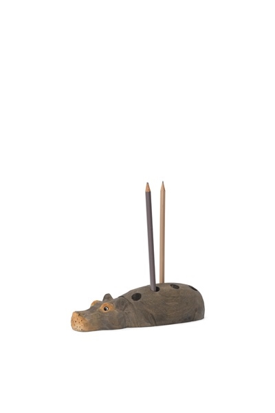 Hippo pencil holder - flodhest blyantholder fra Ferm Living