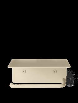 Dora toiletrulleholder med hylde i cashmere fra Ferm Living