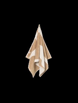 Ebb Håndklæde 50 x 100 cm i sand/offwhite fra Ferm Living