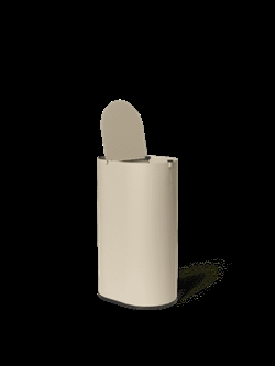 Enkel Bin cashmere small - skraldespand med låg fra Ferm Living