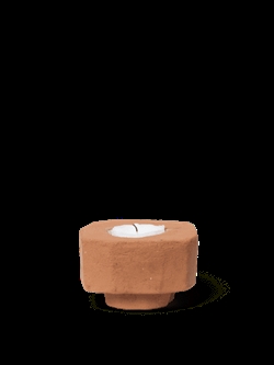 Kurinu lysestage - fyrfadslysestage i terracotta fra Ferm Living