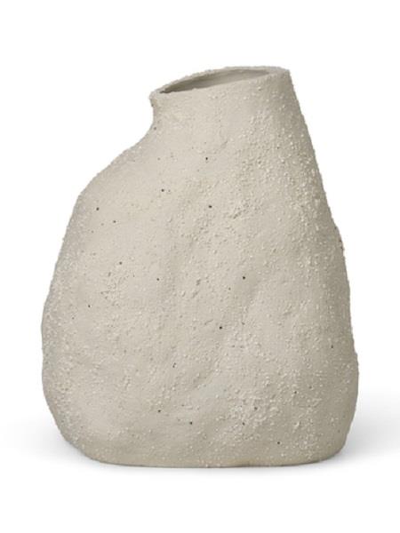 Vulca vase medium offwhite stone fra Ferm Living