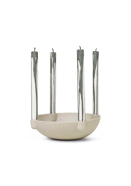 Bowl lysestage i keramik large fra Ferm Living
