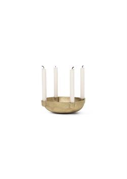 Bowl lysestage i messing small fra Ferm Living