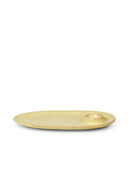 Flow breakfast og tapas tallerken gul fra Ferm Living