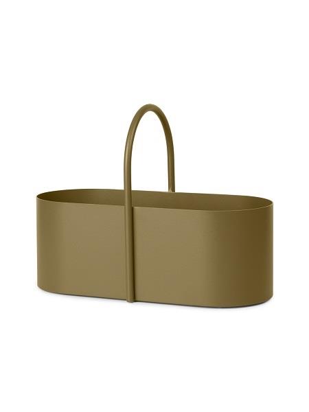 Grip Toolbox - opbevaringskasse med håndtag i oliven fra Ferm Living