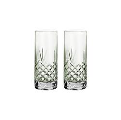 Crispy Highball høj krystalglas long drink glas Emerald // Grøn fra Frederik Bagger pk2