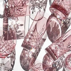 Crispy Highball høj krystalglas Topaz / pink fra Frederik Bagger pk2