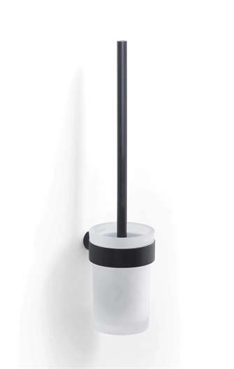 Piren toiletbørste i sort - væghængt fra Gedy