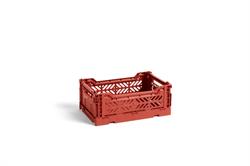 Colour Crate multifunktionel opbevarings kasse small terracotta fra HAY
