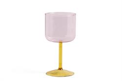 Tint vinglas 2 pk pink - gul fra HAY