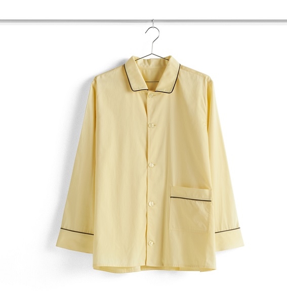 Outline Pyjamasskjorte LS - S/M gul fra HAY