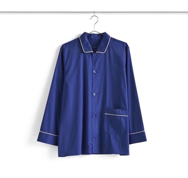 Outline Pyjamasskjorte LS - S/M blå fra HAY