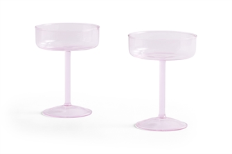 Tint Coupe Champagneglas 2 pk pink fra HAY