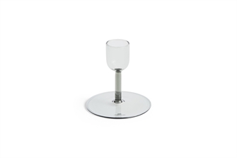 Tiny Candleholder - glas lysestage fra HAY - Straight Grey
