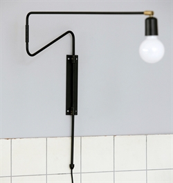 HDSwing væglampe sort med svingarm fra House Doctor