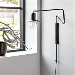 HDSwing væglampe sort med svingarm fra House Doctor