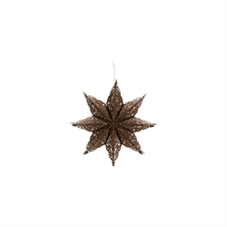 Stjerne ornament Clip i brun 40cm fra House Doctor