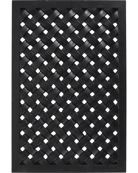 Dørmåtte HDBraid sort 60x40 cm fra House Doctor