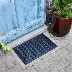 Dørmåtte HDBraid sort 60x40 cm fra House Doctor