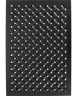 Dørmåtte HDBraid sort 90x60 cm fra House Doctor