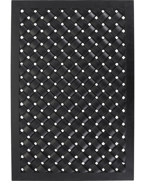 Dørmåtte HDBraid sort 90x60 cm fra House Doctor