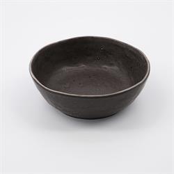 Rustic keramik serveringsskål i mørkegrå fra House Doctor