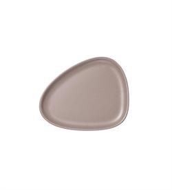 Stoneware frokosttallerken warm grey fra LindDNA