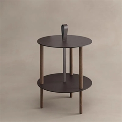 Strap Table Bull brun - bord i recyle læder fra Lind DNA