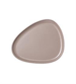 Stoneware middagstallerken warm grey fra LindDNA