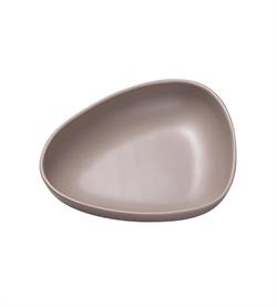 Stoneware dybtallerken warm grey fra LindDNA