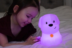 Lumipets - Hundehvalp børnelampe natlampe med fjernbetjening fra Lumiworld