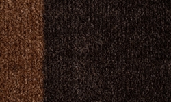 Løber - tæppe - måtte Stripes Horizon cognac/mørkebrun/sort flere størrelser fra Tica Copenhagen