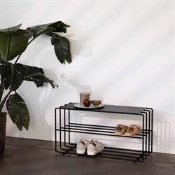 Neva skoreol sort i stål fra Metallbude