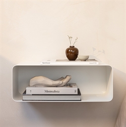 Nelio natbord i hvid stål fra Metallbude