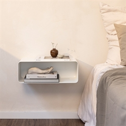 Nelio natbord i hvid stål fra Metallbude