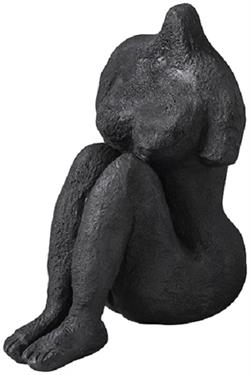 Art Piece Sitting woman i sort fra Mette Ditmer