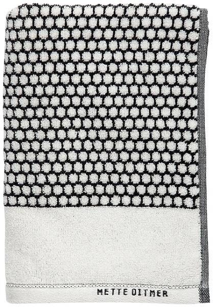 Grid håndklæde sort/offwhite flere størrelser fra Mette Ditmer