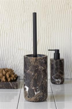 Marble toiletbørste - marmor toiletbørste i brun fra Mette Ditmer