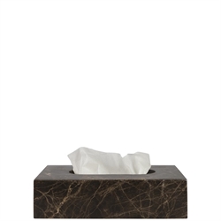 Marble tissue cover - marmor kleenexbox i brun fra Mette Ditmer