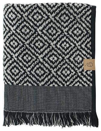 Morocco håndklæde i sort/hvid flere størrelser fra Mette Ditmer